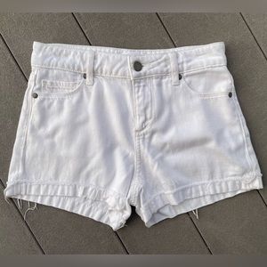 Paige brand distressed white denim shorts - Size 2 (26)